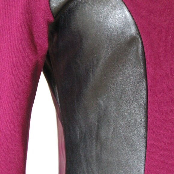 Mini Long Sleeve Dress with Faux Leather sides - Picture 3 of 5